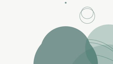 Asgari modern geometrik daireler soyut arkaplan deseni tespit etti