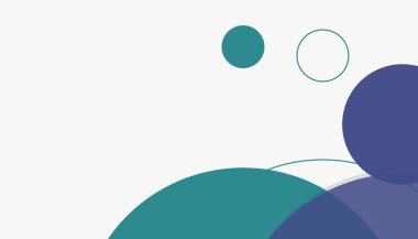 Asgari modern geometrik daireler soyut arkaplan deseni tespit etti