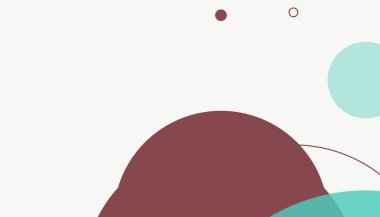 Asgari modern geometrik daireler soyut arkaplan deseni tespit etti