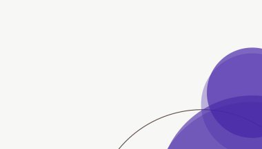 Asgari modern geometrik daireler soyut arkaplan deseni tespit etti