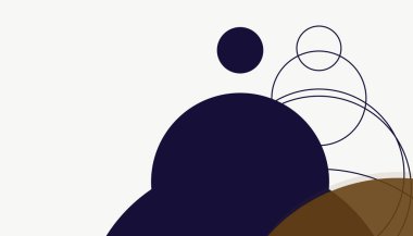 Asgari daireler soyut arkaplan deseni tespit etti