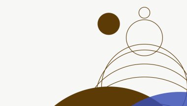 Asgari daireler soyut arkaplan deseni tespit etti