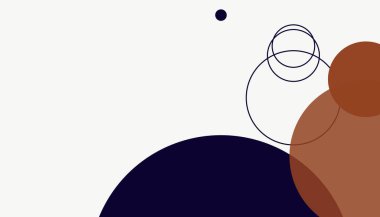 Asgari daireler soyut arkaplan deseni tespit etti