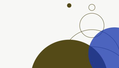 Asgari daireler soyut arkaplan deseni tespit etti