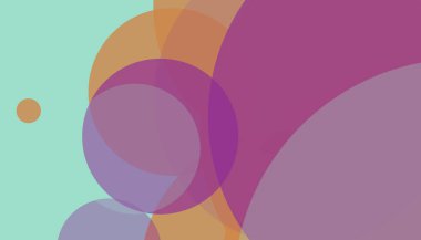 Asgari çemberler soyut arkaplan deseni