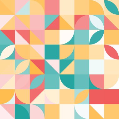 En az renkli geometrik soyut arkaplan deseni sanatı