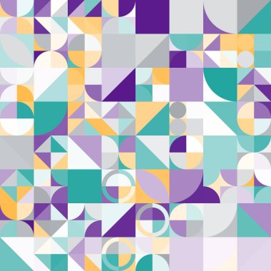 En az renkli geometrik soyut arkaplan deseni sanatı