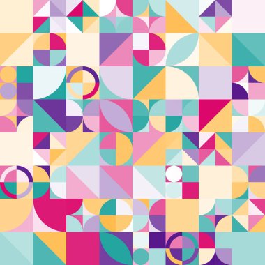 En az renkli geometrik soyut arkaplan deseni sanatı