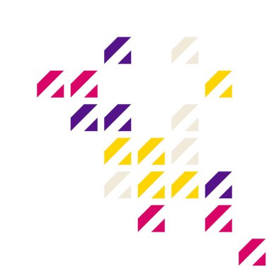 En az renkli geometrik soyut arkaplan deseni sanatı