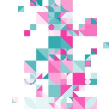 Asgari mozaik geometrik soyut arkaplan deseni