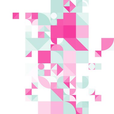 Asgari mozaik geometrik soyut arkaplan deseni