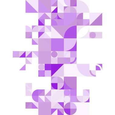 Asgari mozaik geometrik soyut arkaplan deseni