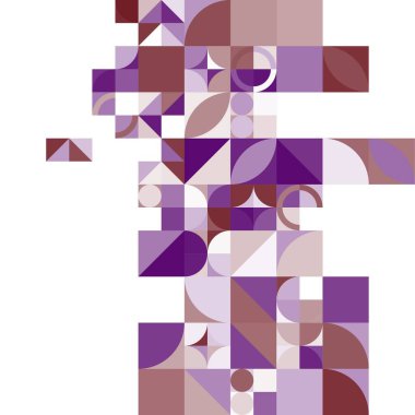 Asgari mozaik geometrik soyut arkaplan deseni