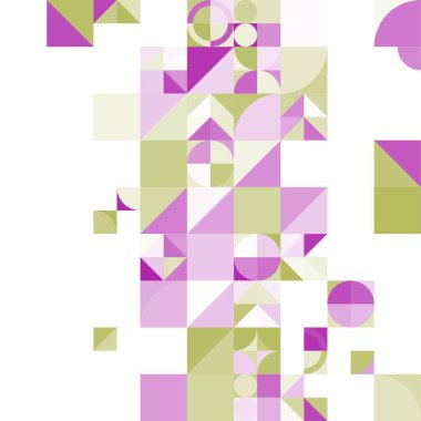 Asgari mozaik geometrik soyut arkaplan deseni