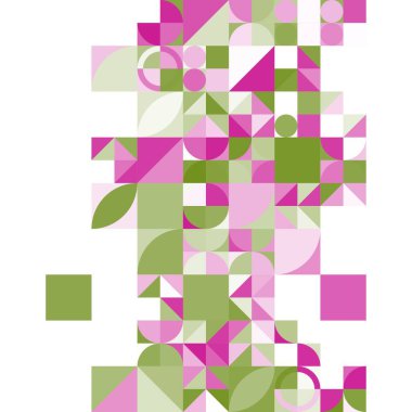 Asgari mozaik geometrik soyut arkaplan deseni