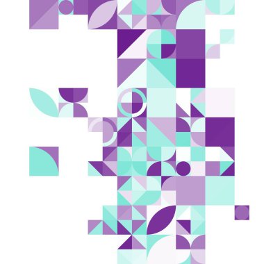 Asgari mozaik geometrik soyut arkaplan deseni