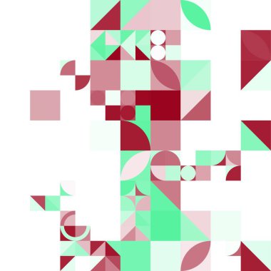 Asgari mozaik geometrik soyut arkaplan deseni