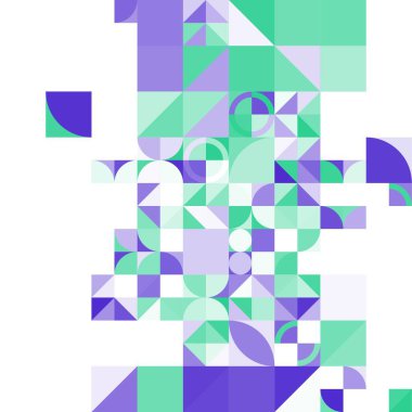 Asgari mozaik geometrik soyut arkaplan deseni