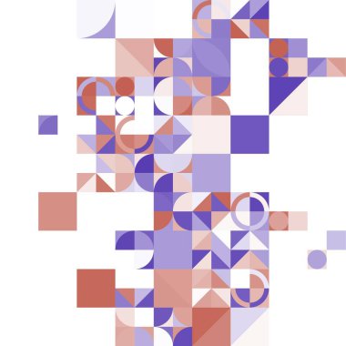 Asgari mozaik geometrik soyut arkaplan deseni