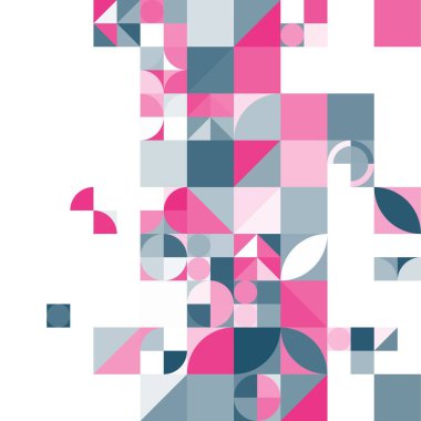 Asgari mozaik geometrik soyut arkaplan deseni