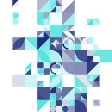 Asgari mozaik geometrik soyut arkaplan deseni