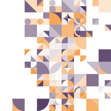 Asgari mozaik geometrik soyut arkaplan deseni