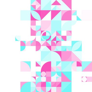 Asgari mozaik geometrik soyut arkaplan deseni