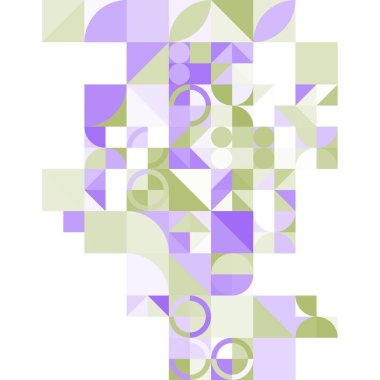 Asgari mozaik geometrik soyut arkaplan deseni