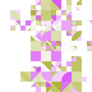 Asgari mozaik geometrik soyut arkaplan deseni