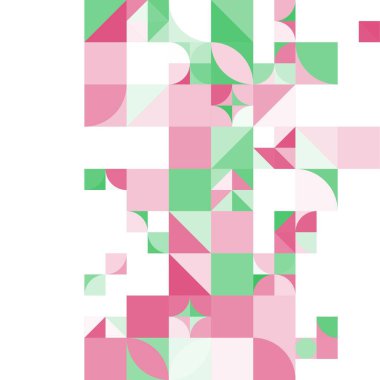 Asgari mozaik geometrik soyut arkaplan deseni