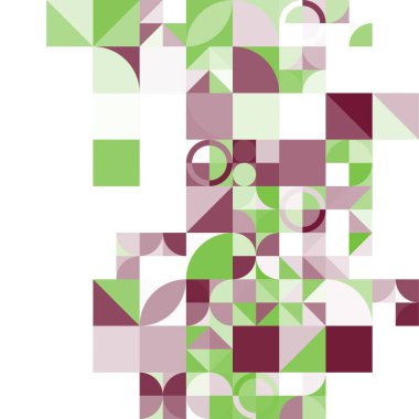 Asgari mozaik geometrik soyut arkaplan deseni