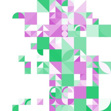 Asgari mozaik geometrik soyut arkaplan deseni