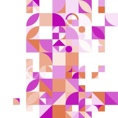 Asgari mozaik geometrik soyut arkaplan deseni