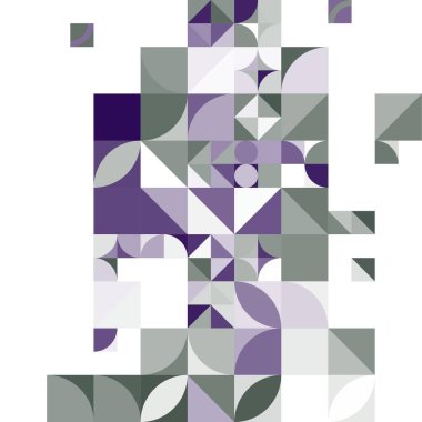 Asgari mozaik geometrik soyut arkaplan deseni