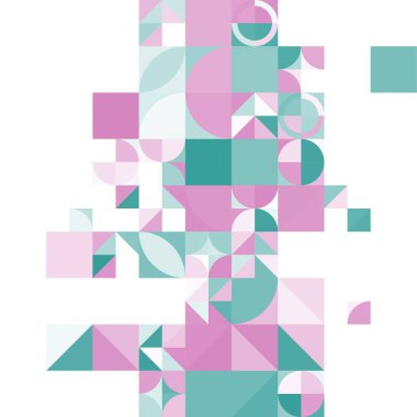 Asgari mozaik geometrik soyut arkaplan deseni