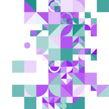 Asgari mozaik geometrik soyut arkaplan deseni