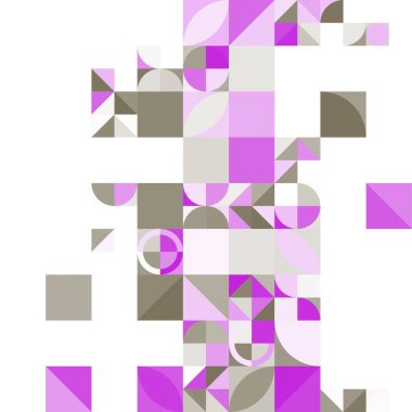 Asgari mozaik geometrik soyut arkaplan deseni