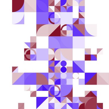 Asgari mozaik geometrik soyut arkaplan deseni