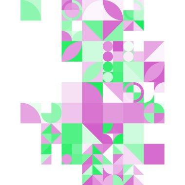 Asgari mozaik geometrik soyut arkaplan deseni