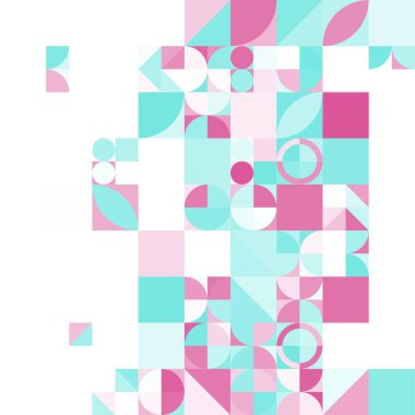 Asgari mozaik geometrik soyut arkaplan deseni