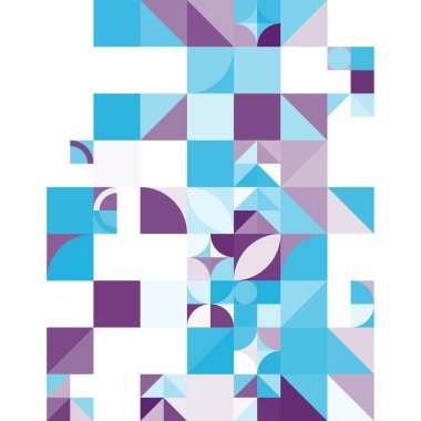 Asgari mozaik geometrik soyut arkaplan deseni