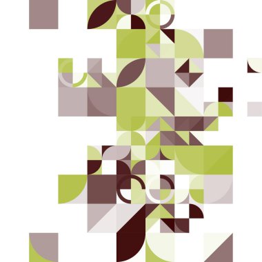 Asgari mozaik geometrik soyut arkaplan deseni