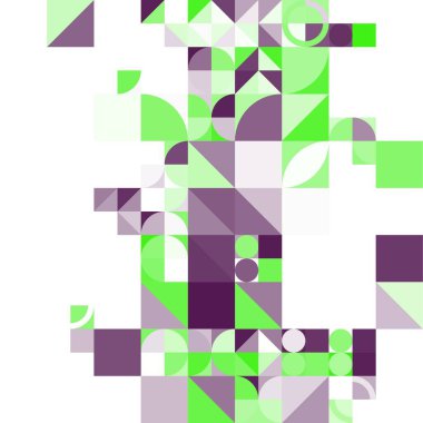 Asgari mozaik geometrik soyut arkaplan deseni