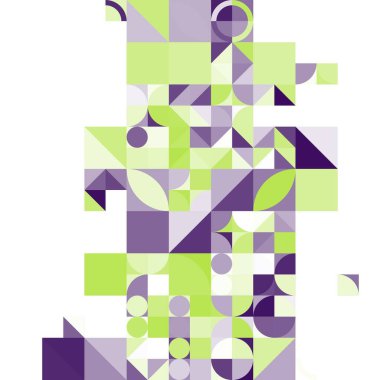 Asgari mozaik geometrik soyut arkaplan deseni