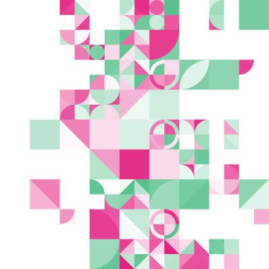 Asgari mozaik geometrik soyut arkaplan deseni