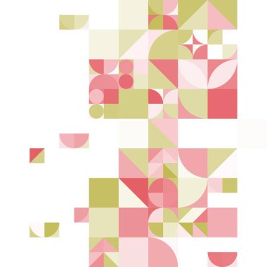 Asgari mozaik geometrik soyut arkaplan deseni