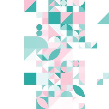 Asgari mozaik geometrik soyut arkaplan deseni