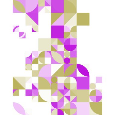 Asgari mozaik geometrik soyut arkaplan deseni