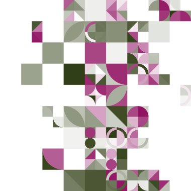 Asgari mozaik geometrik soyut arkaplan deseni