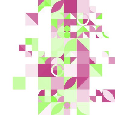 Asgari mozaik geometrik soyut arkaplan deseni